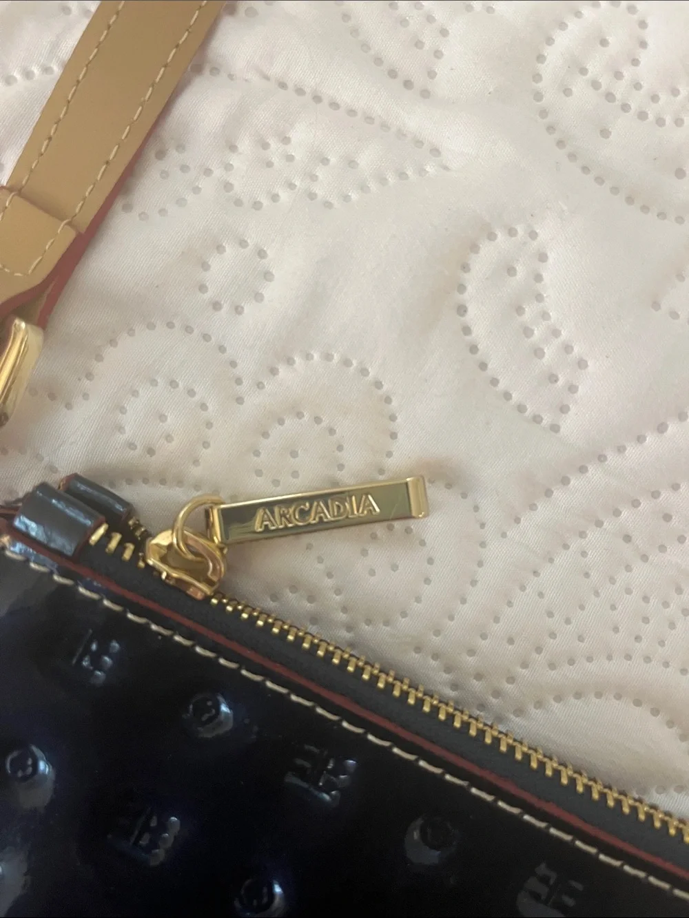 Arcadia Genuine Italian Navy Patent Leather Crossbody Bag – Made in Italy – NWOT